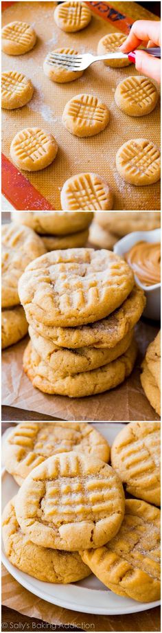 cookies are stacked on top of each other and ready to be eaten