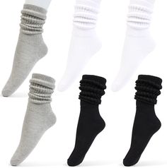 PRICES MAY VARY. Stylish Comfort for Every Season: For girls 9-12, our 6-pack kid stacked socks blend fashion with comfort. Perfect with boots or sneakers, they're made from a premium cotton blend for versatile, cozy layering year-round. Simple Care, Lasting Wear: Easy to wash and maintain, these big girls boot socks stay vibrant and soft. Just machine wash cold and air dry for effortless upkeep. 80s - 90s Retro Vibes for Today's Girls: Embrace the '80s and '90s with our tween Girls 9-12 Long So High Socks With Sneakers, Socks Over Jeans, 90s Socks, Cute Long Socks, Socks Over Leggings Outfit, Stacked Socks, Chunky Socks, Slouchy Socks, Scrunch Socks