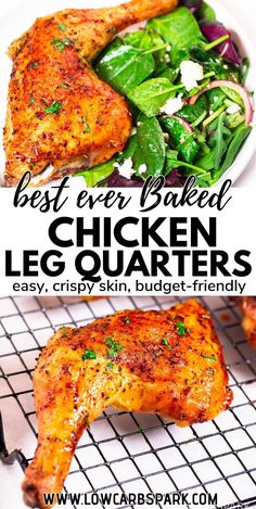 the best ever baked chicken leg quarters recipe