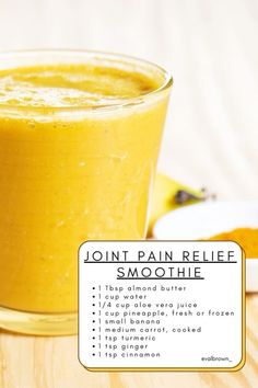 Pain Relief Smoothie, Inflammation Diet Recipes, Inflammation Foods, Healthy Juice Drinks, Anti Inflammation Recipes, Inflammation Diet, Smoothie Recipes Healthy Breakfast, Smoothie Drink Recipes, Healthy Drinks Smoothies