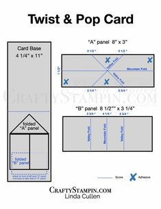 an image of a card and envelope with the measurements for each side, which is cut out