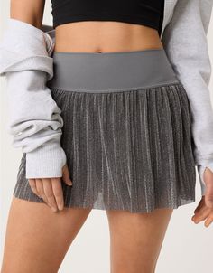 OFFLINE By Aerie Real Me Pleated Glitter Skort Boot Cut Leggings, Aerie Real, Offline By Aerie, Evening Walk, Bra Dress, Flowy Shorts, Sports Skirts, Lace Bralette, Lace Tops