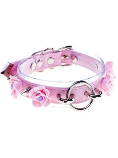 Material: PU Leather Pastel Goth Choker, Boogzel Apparel, Gothic Roses, Pastel Goth Outfits, Rose Choker, Egirl Fashion, Goth Choker, Gothic Rose, Pastel Goth Fashion