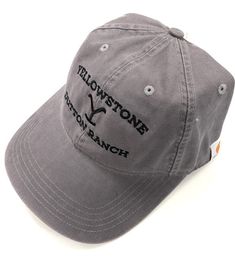 Carhartt Carhartt Officially Licensed Cotton Canvas Cap Yellowstone Dutton Ranch Hat Embroidered Professionally Embroidered with Industrial machine. 100% cotton washed canvasMade In: USA Outdoor Cotton Hat With Embroidered Logo, Gray Cotton Flat Brim Baseball Cap, Gray Cotton Flat Brim Hat, Gray Cotton Baseball Cap With Embroidered Logo, Country Style Cotton Hat With Curved Brim, Gray Cotton Dad Hat With Embroidered Logo, Gray Cotton Hat With Curved Brim, Gray Cotton Cap, Gray Cotton Hat With Curved Bill