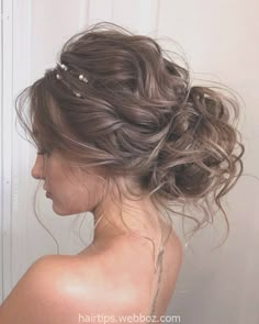 Low Bun Wedding Hair, Peinados Recogidos, Christmas Hairstyles, Low Bun, Braided Hairstyles For Wedding