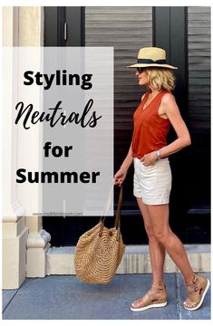 Outfits In Summer, Summer Outfit Ideas For Women, Neutral Summer Outfits, Outfits Women Over 40, Trendy Summer Fits, Classy Summer Outfits, Summer Neutrals, Neutral Outfits, Casual Summer Outfits For Women