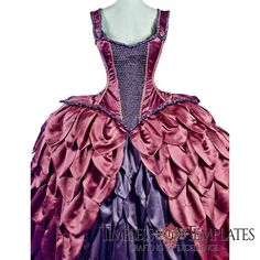 PDF Corset Sewing Pattern, Instant download. Beautiful Versailles, Steampunk wedding Corset size Med Halloween Corset Dress With Attached Cancan For Costume Party, Gothic Ruffled Costume For Cosplay, Gothic Ruffled Cosplay Costume, Gothic Halloween Costume With Attached Cancan, Gothic Halloween Costume With Cancan, Fitted Gothic Costume With Attached Cancan, Fitted Costume With Attached Cancan For Costume Party, Steampunk Ruffled Corset Dress For Cosplay, Steampunk Corset Dress With Ruffles For Cosplay