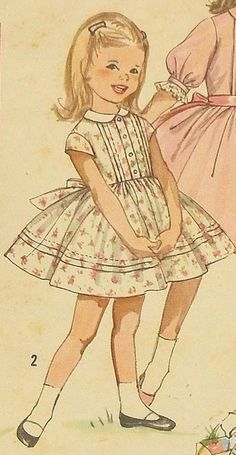 Vintage Kids Dresses, Childhood Clothes, Vintage Sewing Patterns Children, Robe Diy, Vintage Kids Fashion, Party Dress Patterns, Vintage Kids Clothes