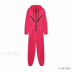 Lasaky - Stylish Hooded Jumpsuit for Sports and Leisure Hooded Jumpsuit, Sports Attire, Womens Jumpsuits Casual, Maxi Dresses Fall, Bodysuit Designs, Loose Fit Shirts, Designer Jumpsuits, Sporty Casual, Sleeveless Turtleneck