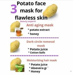 Potato For Skin, Potato Face Mask, Potato Face, Face Care Tips, Natural Skin Care Remedies, Skin Care Wrinkles, Beauty Tips For Skin, Homemade Face