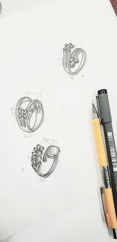 Sketch Jewelry Design, Accessories Illustration Jewellery, 3d Ring Sketch, Jewelry Design Sketch Drawings, Manual Jewellery Design Sketch, Jewellery Design Sketch