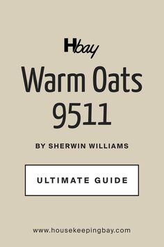 Ultimate Guide. Warm Oats SW 9511   Paint Color by Sherwin-Williams Sw Aged White, Benjamin Moore Edgecomb Gray, Angela King, Edgecomb Gray, Interior Projects, Living Room Paint