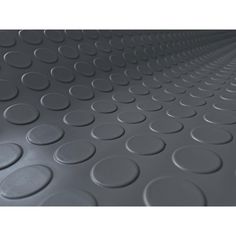 Slate Grey raised Coin design creates an attractive appearance 0.075 in. base thickness, 0.11 in. overall thickness - measures 7.5 ft. x 17 ft. to cover 127.5 sq. ft. - durable and a great size for a single vehicle parking pad Appropriate grade for installation: Above grade, On grade or Below grade - Ideal for use in basements, utility, laundry and mud rooms Can be installed over concrete or wood subfloors, with or without adhesive Ideal for commercial and residential use Simply clean with a damp mop or for a deeper cleaning use a de-greasing vinyl floor cleaner as directed Easy to cut and trim for a custom fit using just a utility knife Great for use in garage, basement, office, gym, kitchen, bathroom or anywhere Backed by a Limited lifetime warranty 100% polyvinyl all the way through, no Vinyl Garage Flooring, Modular Tile, Garage Floor Tiles, Garage Flooring, Mud Rooms, Coin Design, Diamond Plate, Waterproof Flooring, Garage Floor