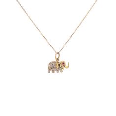 14K Yellow Gold Diamond: 0.12 CT Weight Ruby: 0.01 CT Weight Size: 1/4" L x 1/4" W 16-18" Adjustable Chain Custom Clasp Formal 14k Gold Charm Necklace With Adjustable Chain, Formal Diamond Charm Necklace, Formal White Gold 14k Charm Necklaces, 14k White Gold Charm Necklace With Adjustable Chain, Rose Gold 14k Gold Charm Necklaces, Rose Gold 14k Gold Charms Necklace, Rose Gold 14k Gold Necklaces With Charms, Tarnish Resistant 14k Gold Charm Necklaces, Sterling Silver Yellow Gold Necklace With Charms