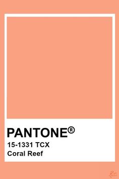 pantone's coral red color is shown with the text, 5 1 / 3 x