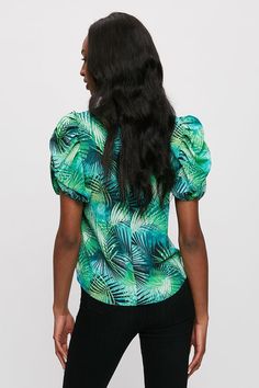 Green Tropical Top Tropical Top, Wide Fit Shoes, Quick Delivery, Dorothy Perkins, Peplum Top, Buy Online, Shop Now, Green, Women's Top