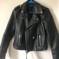 Fashion Nova Leather Jacket Never Worn Trendy Black Biker Jacket For Spring, Fashion Nova Jackets, Coats Fashion, Fashion Nova, Women's Fashion, Jackets & Coats, Jackets For Women, Leather Jacket, Leather