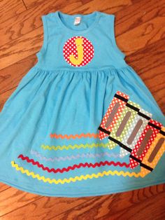 Hey, I found this really awesome Etsy listing at https://www.etsy.com/listing/191559642/back-to-school-dress-crayon-applique Coordinating Sibling Outfits, Kindergarten Outfit, Back To School Dress, 2023 Crafts, Diy Outfits, Lily Grace, Monogram Ideas, Sibling Outfits, Start Quilting