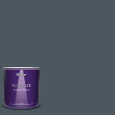 a can of behro marjoiee paint on a dark purple background