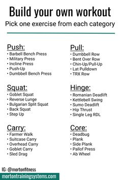 Here's a simple template to help you build your own full body workoutShoot for 3-5 sets and somewhere between 6-15 reps per exercise***Click through to grab your 30 Day Push-Up Printable Progress Worksheet and make sure to follow me on Instagram @mortonfitnessworkoutideas workoutmotivation fitnessideas homeworkout workoutplan strengthtraining fitnesstips healthy exerciseplan exerciseideas health stayactive homefitness Simple Six Workout, Simple Full Body Workout Gym, Making A Workout Plan, 3 Day Compound Workout, Easy Full Body Workout Gym, Full Body Push Workout, Compound Full Body Workout, 3 Day Full Body Workout Plan, Full Body Dumbbell Workout For Men