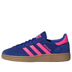 (WMNS) adidas Handball Spezial 'Lucid Blue Pink' IH5373 Nike P6000, Nike Travis Scott, High Air Force 1, Adidas Campus 80s, Rose Adidas, Adidas Handball Spezial, Shoes For School, Adidas Handball, Bold Shoes