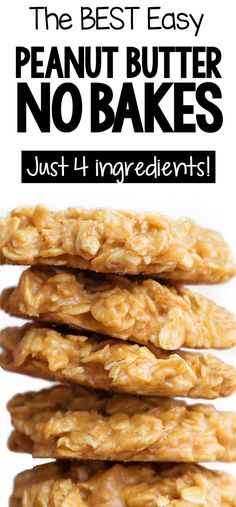 the best easy peanut butter no bakes recipe