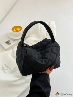 Bird in Bag - Leather Top-Handle Hobo Bag Black Shoulder Bag With Single Handle For Everyday Use, Black Tote Shoulder Bag With Single Handle, Black Satchel With Single Handle, Black Satchel With Single Handle For Everyday, Black Top Handle Shoulder Bag With Single Handle, Black Handheld Bag With Single Handle, Black Single Handle Tote Shoulder Bag, Black Tote Bag With Single Handle, Everyday Black Bag With Single Handle