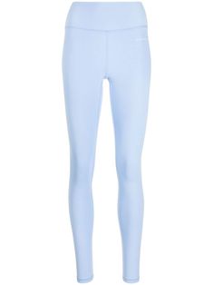 light blue stretch-design pull-on style super-skinny cut logo print to the side 7/8 length Playful Light Blue Bottoms At Cheap Price, Chloe Descendants, Blue Leggings Outfit, Girly Tomboy, Sophie Foster, Fitness Queen, Light Blue Leggings, Lulu Leggings, Sporty And Rich