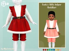 Sims 4 Toddler Winter Clothes, Sims Christmas, Toddler Winter Fashion, Toddler Winter Clothes, Png Imvu, Sims 4 Toddler Clothes, Cc Shopping, Toddler Christmas Outfit, Sims 4 Traits