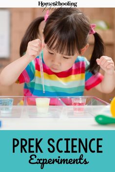 PreK Science Experiments - Homeschooling Preschool Oil And Water Experiment, Water Cycle For Kids, 5 Senses Preschool, Prek Science, Cycle For Kids, Senses Preschool, Science Experiments For Preschoolers