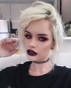 90s Grunge Makeup, Rock Makeup, 80s Punk, Make Up Tutorials, Bold Makeup Looks, Witch Makeup