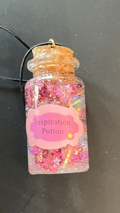 Inspiration Potion fairytale magic necklace. Potion Bottle Jewelry, Potion Earrings, Potion Necklace, Pixie Dust Necklace, Fairy Jar Necklace, Fairy Tales, Favorite Jewelry, Necklace Etsy, Jewelry Necklace Pendant