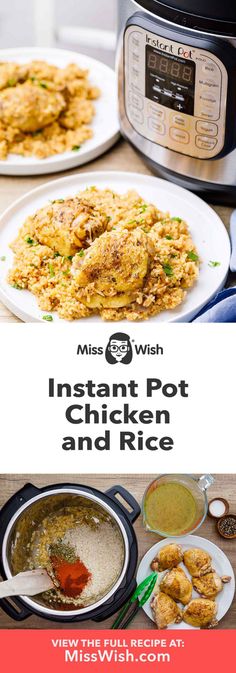 instant pot chicken and rice recipe in the instant pot