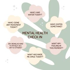 Check In With Yourself, Mental Check In, Start Of Week Check In, Mental Health Prompt Questions, October Mental Health, Take Care Of Your Mental Health, September Mental Health, Social Media Affects On Mental Health