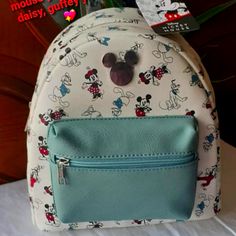 New!! Bundle To Save Ships Out Next Day! Mini Backpack White Disney Travel Backpack, White Disney Backpack For School, Disney White Backpack For School, Disney Minnie Mouse White Bag, White Mickey Mouse Backpack For Travel, White Mickey Mouse Backpack For Disney Trips, Trendy Mickey Mouse Backpack For Disney Trips, White Mickey Mouse Travel Backpack, Mickey Mouse Everyday Backpack