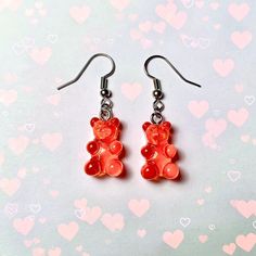 Red Dangling Gummy Bear Earrings Make A Offer Or Bundle For Huge Discounts Red Resin Novelty Earrings, Fun Style Red Resin Earrings, Fun Red Resin Earrings, Novelty Red Resin Jewelry, Red Resin Novelty Jewelry, Fun Red Resin Jewelry, Playful Nickel-free Red Earrings, Playful Red Earrings For Pierced Ears, Playful Red Pierced Earrings