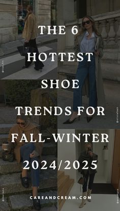 Step up your style with our guide to the 6 hottest shoe trends fall winter 2024-2025. From chic rider boots to pretty ballet flats and elegant loafers, we cover the latest shoe fashion. Explore these must-have 2024 women’s shoe trends today! Trending Shoes 2024 Women, 2024 Fall Fashion Trends Women, Fall Boot Trend, Boots 2024, Fall Winter Shoes