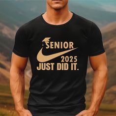 Welcome to Trendy Senior 2025 Shirts, High School Stylish Graduation Party 2025 T-shirt, Class Of 2025 Tshirts, Senior Class Tee, 2025 Graduation Gifts to celebrate this special milestone in style. Don't miss out on getting your hands on this commemorative Graduation 2025 T-shirt! Choose from many colors and sizes to find the perfect fit for you. Order now and show your Senior pride in 2025! ---How To Order --- 1-) Please, check and review all photos 2-) Choose your t-shirt size and color 3-) Click add to cart. You can go back to add more product 4-) Click "Proceed to check out" 5-) When you check out, you can add a note to seller for any request 6-) The design will be printed in the color seen in picture.  ❤️ Products ❤️ 👚 Unisex jersey Tee Shirt (Bella Canvas 3001 Jersey Tee) This class 2025 Graduation, Class Of 2025, High School Graduation Party, Month Gifts, High School Graduation, School Graduation, Shirts Funny, Jersey Tee, Graduation Party