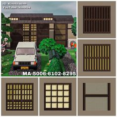 the different types of windows and doors are shown in this screenshoter image, which shows