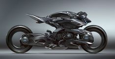 a futuristic motorcycle is shown in this image