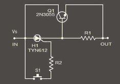 an electronic circuit diagram showing the current voltages for two different types of power sources