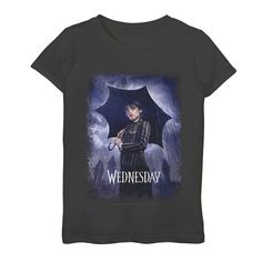 She'll love the look and feel of this Girls Wednesday Addams TV Show Poster Graphic Tee. She'll love the look and feel of this Girls Wednesday Addams TV Show Poster Graphic Tee. FEATURES Crewneck Short SleevesFABRIC & CARE Cotton Machine wash Imported Size: Medium. Color: Black. Gender: female. Age Group: kids. Wednesday Addams Tv Show, Poster Graphic, Wednesday Addams, Gender Female, Age Group, Graphic Tees, Tv Shows, Tops & Tees, Size Medium