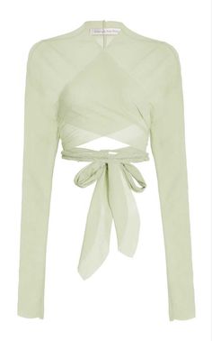 Cloth Collection, Ludovic De Saint Sernin, Outfit Pieces, French Designer, French Design, Cropped Top, Strappy Sandals, Moda Operandi, Cropped Pants