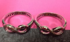 We need it! Friends Rings, Bff Rings, Infinity Rings, Sister Rings, Friend Rings, Besties Forever, Sisters Forever, Friend Bff, Forever Friends