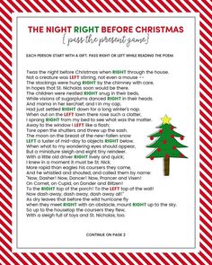 the night before christmas poem for kids to use in their writing and crafting projects