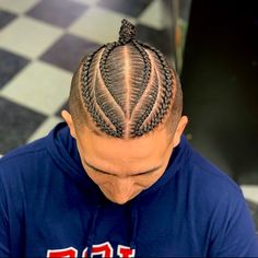 4 Braids Men Hairstyle, Men Hair Braiding Styles, High Top Braids Men, Braids For Men Short Hair, Male Cornrows, Cornrows For Men, Men's Braids, Boys Braids, Cornrows Men