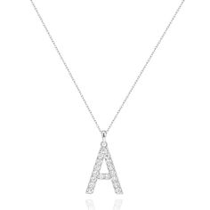 PRICES MAY VARY. CZ Silver Initial Necklace - These Delicate Necklace represent the first letter of your first name! Choose letters to signify your name, your lover's or your best friend's initial name. All your love for someone all in one simple Alphabet! Always Feeling Together with the Person You Care. & Safe Material - Made of Hypoallergenic High-grade 316L Stainless-steel. It's nickel-free, lead-free, cadmium-free, and will never rust, stain, corrode or cause any allergy Adjustable Size - 1 A Letter Necklace, Simple Alphabet, Letter Necklace Silver, Silver Initial Necklace, S Initial, Alphabet Pendant, Alphabet Necklace, Bracelet Pack, Zirconia Necklace