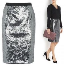 Pre-Owned, Good Gently Used Condition Retails $550 Moschino Cheap And Chic Sequin Pencil Skirt Midi Knee Length Bodycon Fitted Silver Sparkly Sequins Banded Waist With Hidden Zipper Side Closure Back Of Skirt Is Black And Not Sequins Fancy Dressy Cocktail Party Aso As Seen On The Real Housewives Of New York Kristin Taekman Size Us 12 Offers Always Welcome Bundle Items To Save! Sorry No Trades Or Holds Real Housewives Of New York, Sequin Pencil Skirt, Sequin Midi Skirt, Skirt Pencil, Moschino Cheap And Chic, Housewives Of New York, Skirt Midi, Midi Skirt Pencil, Real Housewives