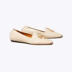 Women's Designer Loafers: Ballet & Mule Loafers | Tory Burch | Tory Burch Designer Ballet Flats, Women's Flat Shoes, Ballerina Shoes Flats, Designer Flats, Tory Burch Flats, Footwear Design Women, Tory Burch Shoes, Flat Shoes, Style Board