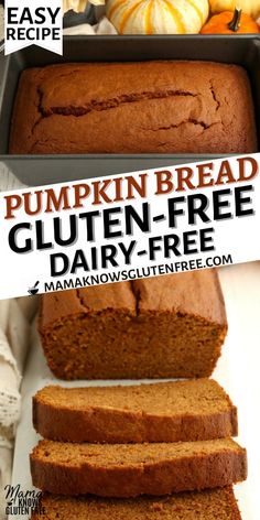 pumpkin bread with text overlay